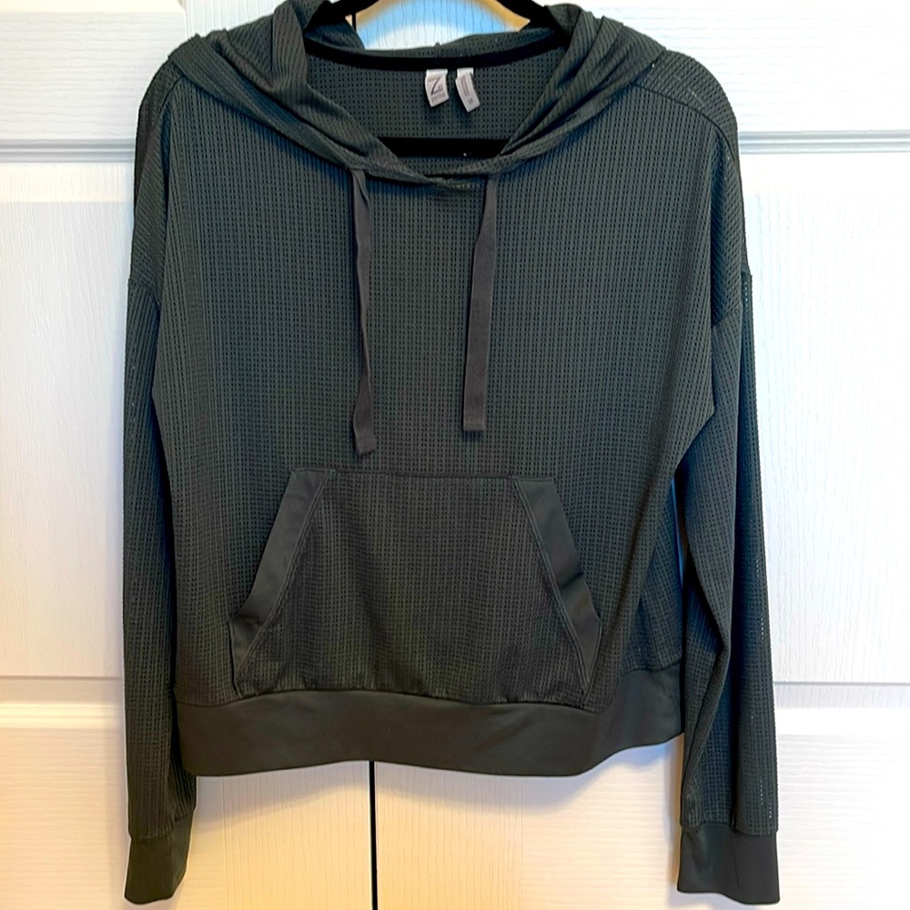 Zella Mesh Hooded Top